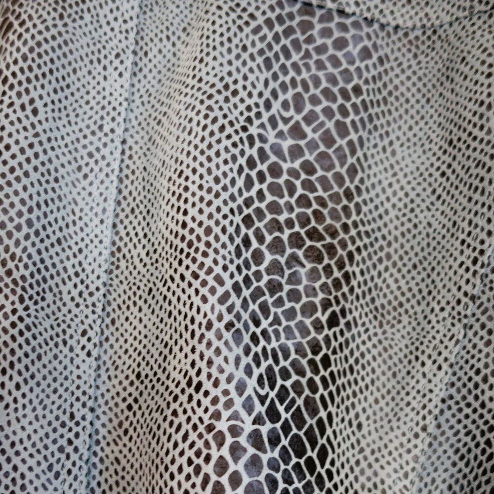 Dialogue Blue Washable Faux Suede Python Embossed… - image 6